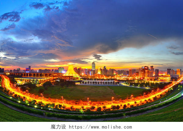 南宁东部美丽的夜景越南旅游广西